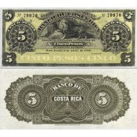 - (Banco De Costa Rica) 5  1899. S163