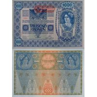 Австрия 1000 крон 1919г. на 1000 крон 1902г. №61