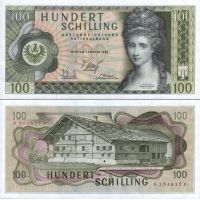 Австрия 100 шиллингов 1969г. (1970г.) №145