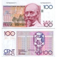 Бельгия 100 франков 1982-94г. №142