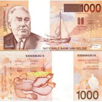 Бельгия 1000 франков 1997г. №150