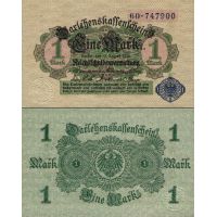 Германия 1 марка 1914г. (1920г.) №52