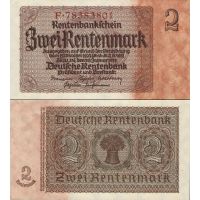 Германия 2 рентмарки 1937г. №174