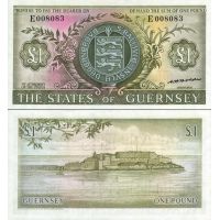 Гернси 1 фунт 1969-75г. №45