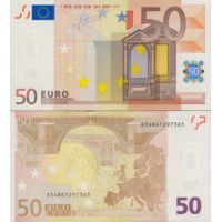 Евросоюз 50 евро 2002г. (2005-09г.) №11x