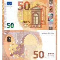 Евросоюз 50 евро 2017г. №23r,w