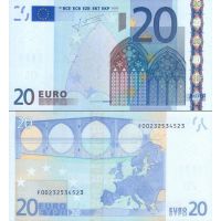 Евросоюз 20 евро 2002г. (2009г.) №10f