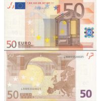 Евросоюз 50 евро 2002г. (2011г.) №17l