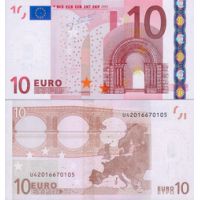 Евросоюз 10 евро 2002г. (2005-09г.) №9u