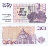 Исландия 1000 крон 1986г. (1994г.) №56