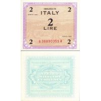 Италия 2 лиры 1943г. №M11