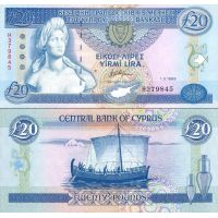 Кипр 20 фунтов 1992-93г. №56