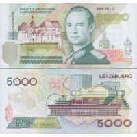 Люксембург 5000 франков 1993-96г. №60