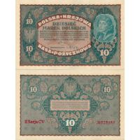 Польша 10 марок 1919г. №25