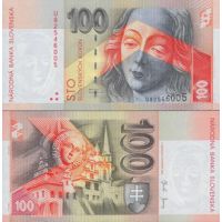 Словакия 100 крон 2004г. №44