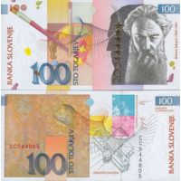 Словения 100 толаров 2003г. (2004г.) /Вступление Словении в Евросоюз/ №28