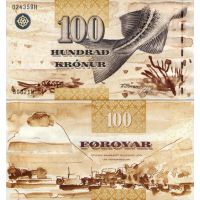 Фарерские острова 100 крон 2002г. №25