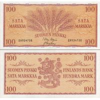 Финляндия 100 марок 1957г. №97