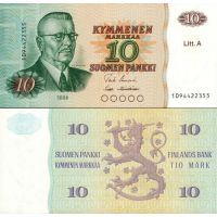Финляндия 10 марок 1980г. №112