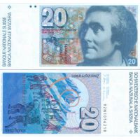 Швейцария 20 франков 1978-92г. №55
