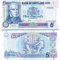 Шотландия 5 фунтов 1995-2006г. №119