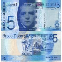Шотландия 5 фунтов 2007-11г. №124