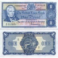 Шотландия 1 фунт 1968-70г. №169