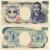 Япония 1000 йен 2003г. №100f (printer C /National Printing Works/)