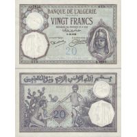 Алжир 20 франков 1914-42г. №78