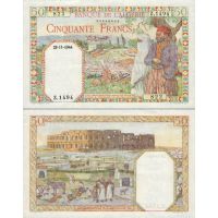Алжир 50 франков 1942-45г. №87