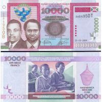 Бурунди 10.000 франков 2004-06г. №43
