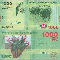 Бурунди 1000 франков 2015г. №51