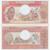 Габон 500 франкнов 1974г. (1978г.) №2