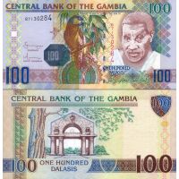 Гамбия 100 даласи 2006г. №29a (голограмма с номиналом)