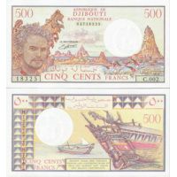 Джибути 500 франков 1979-88г. №36