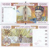 Западная Африка 10.000 франков 1992-2001г. №114A