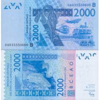 Западная Африка 2000 франков 2003г. (2003-15г.) №216B