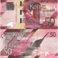 Кения 50 шиллингов 2019г.