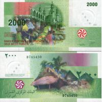 Коморские острова 2000 франков 2005г. №17