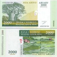Мадагаскар 2000 ариари (10.000 франков) 2003г. (2003-06г.) №83