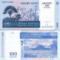 Мадагаскар 100 ариари (500 франков) 2004г. (2004-09г.) №86