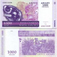 Мадагаскар 1000 ариари (5000 франков) 2004г. (2004-15г.) №89