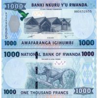 Руанда 1000 франков 2015г. №39