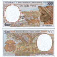 Центральная Африка 500 франков 1993-2000г. №101C