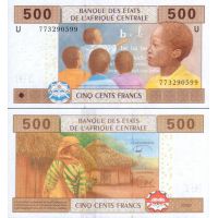 Центральная Африка 500 франков 2002г. (2002-17г.) №206U