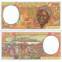 Центральная Африка 2000 франков 1993-2000г. №403L