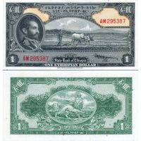 Эфиопия 1 доллар 1945г. №12