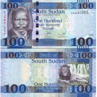Южный Судан 100 фунтов 2015-17г. №15 (2015г.-10у.е., 2016-17г.-3,5у.е.)