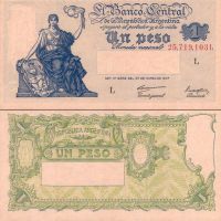 Аргентина 1 песо 1948-51г. №257