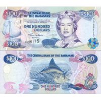 Багамские острова 100 долларов 2000г. №67